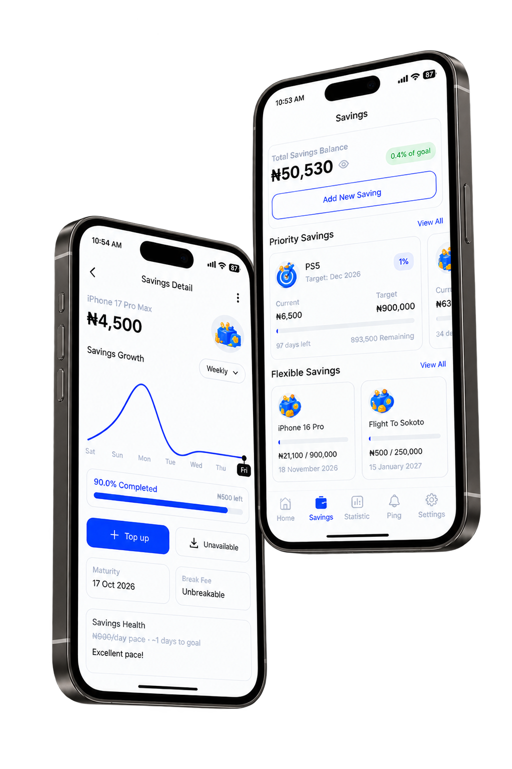 Pulse app plan selection screen